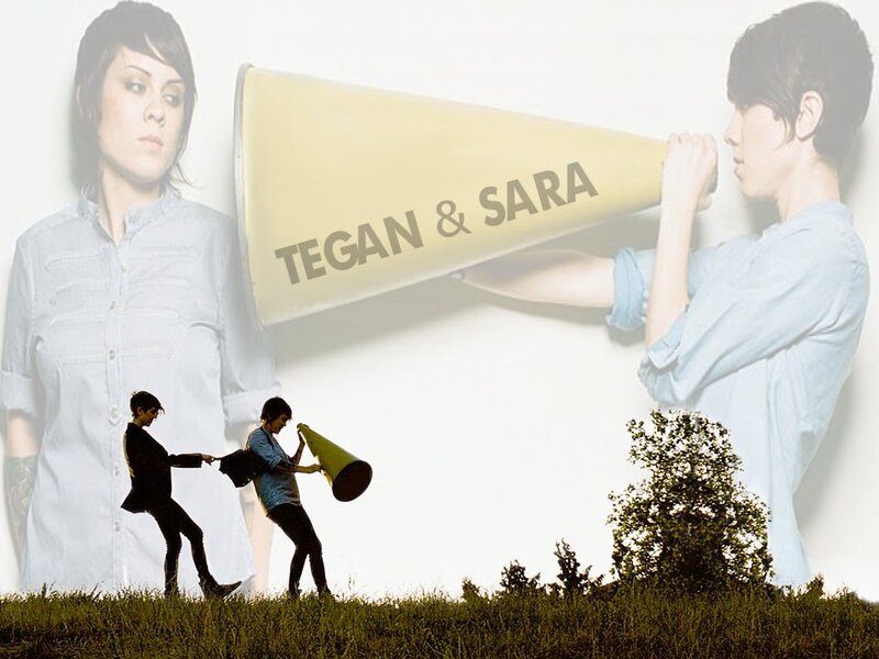 Two People with Megaphones