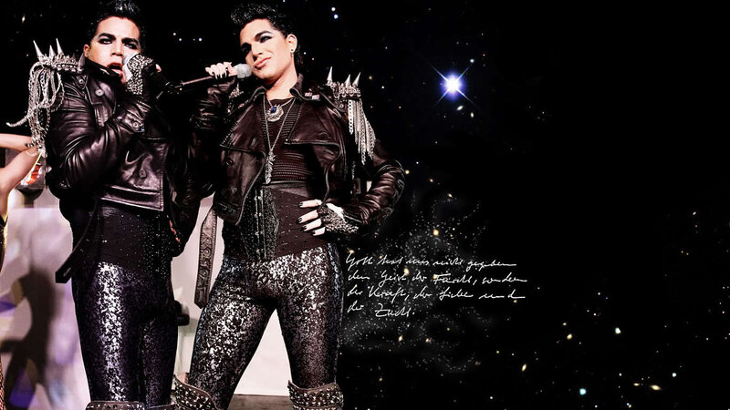 Two Performers on Stage — Black