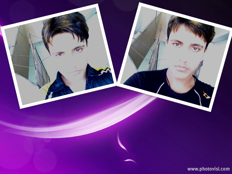 Two Photos of a Young Man