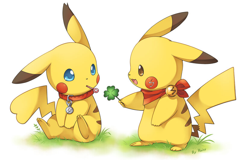 Two Pikachu Characters — Yellow, Playful