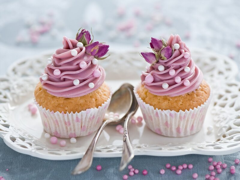 Two Pink Cupcakes