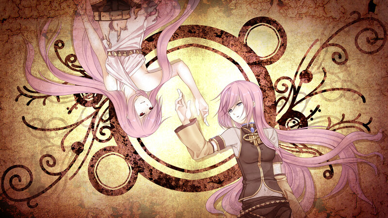 Two Pink-haired Anime Characters