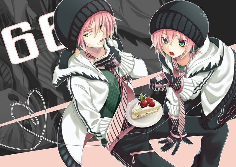 Two Pink-haired Characters