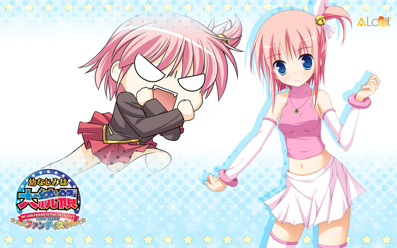 Two Pink-haired Girls — Pink, Playful, Anime, Anime Characters