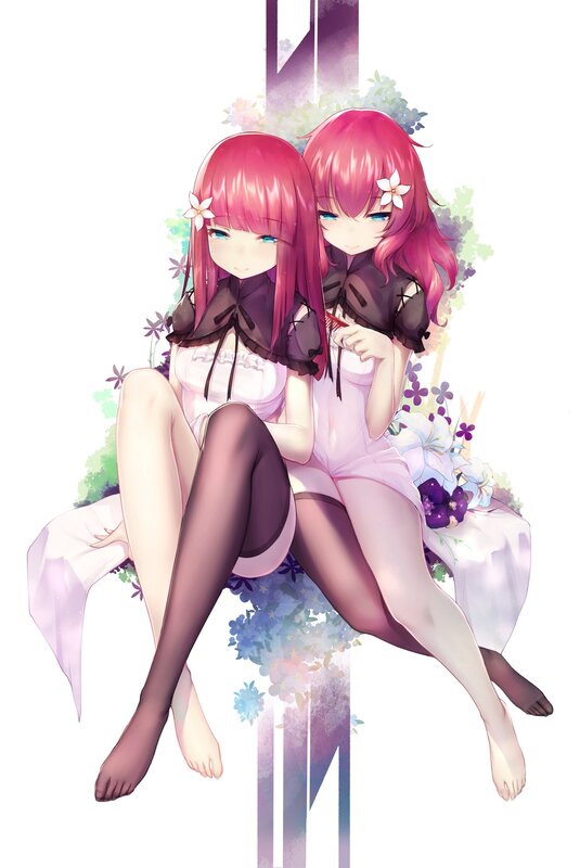 Two Pink-haired Girls — Pink, Serene, Anime