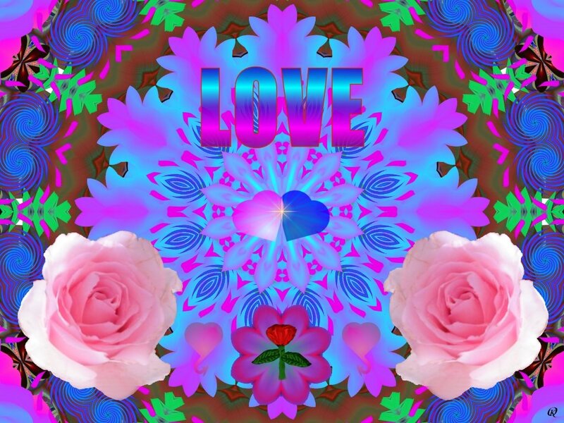 Two Pink Roses — Vibrant