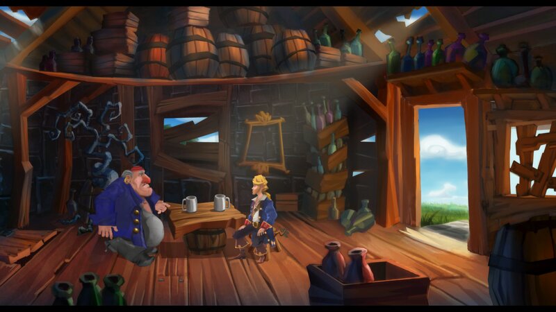 Two Pirates in a Cabin
