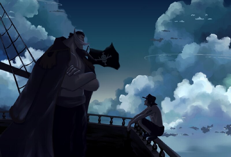 Two Pirates on Ship — Blue