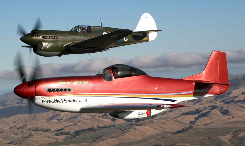 Two planes in flight