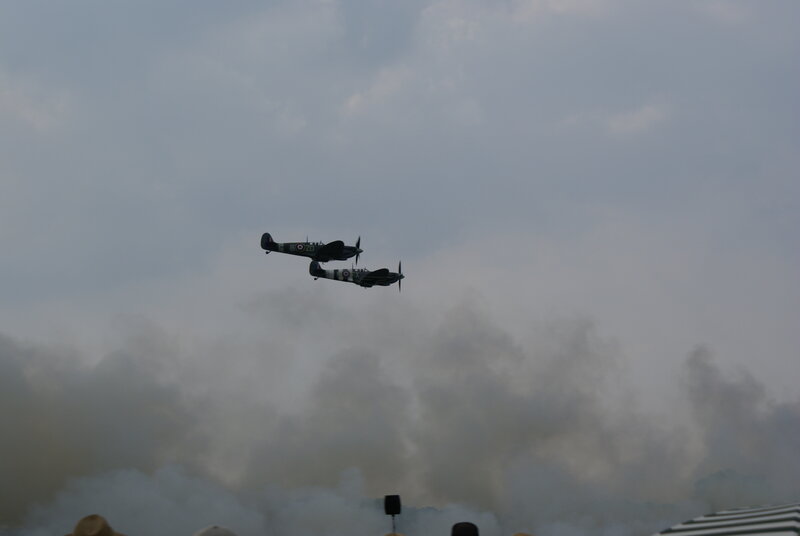Two planes in formation
