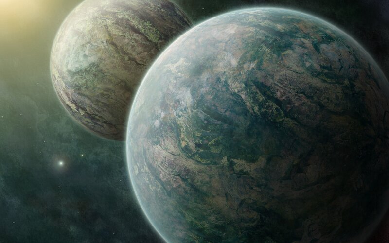 Two Planets in Space — Dramatic