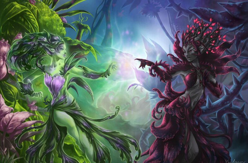 Two Plant-like Beings