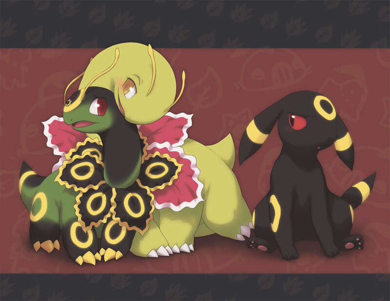 Two Pokémon Characters — Green
