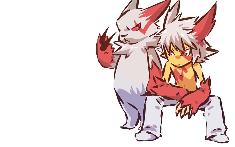 two pokémon characters together