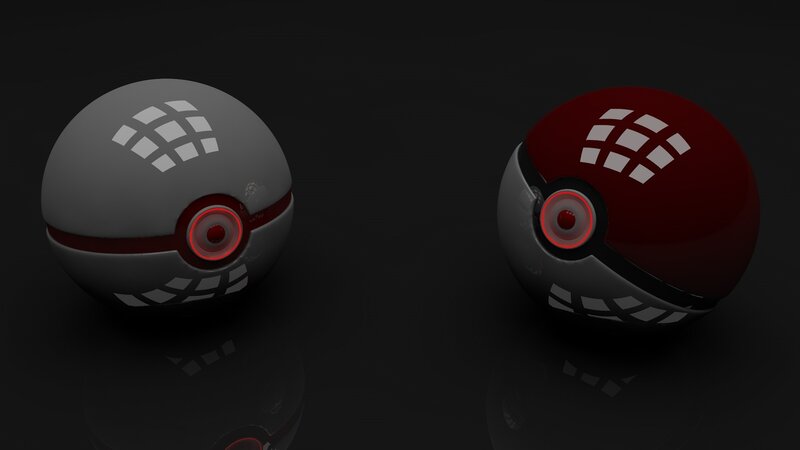 Two Pokeballs — Black