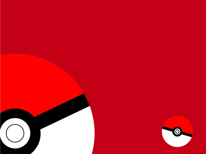 Two Pokeballs on Red