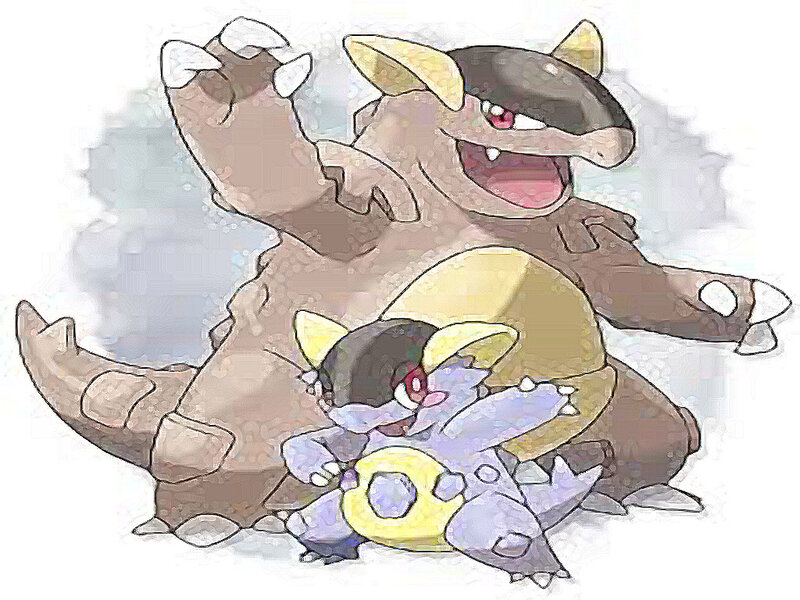 Two Pokemon Characters — Brown