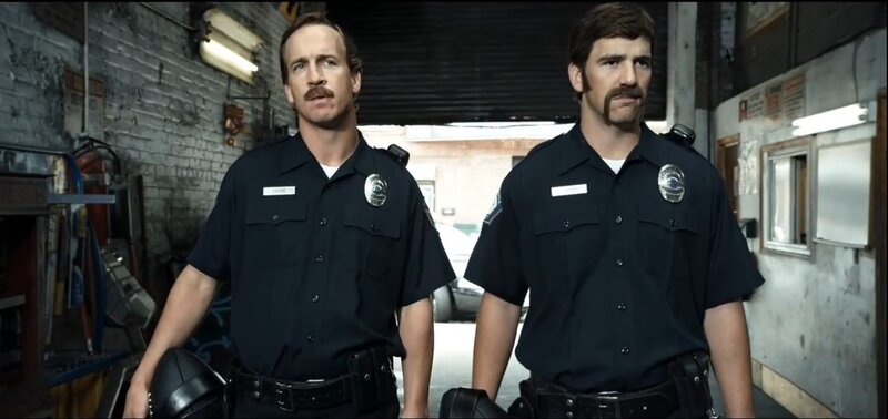 Two Police Officers — Black, Serious