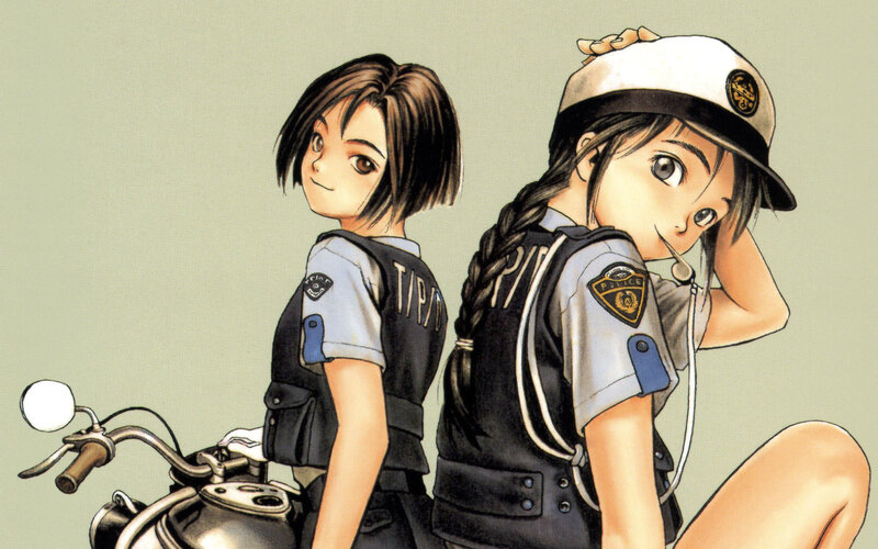 two police officers on a motorcycle