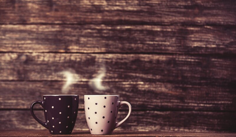 Two Polka Dot Mugs