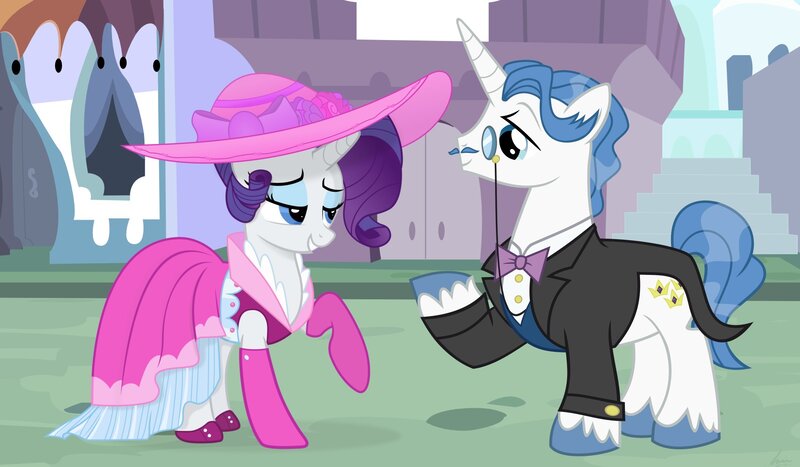 Two Ponies in Formal Wear
