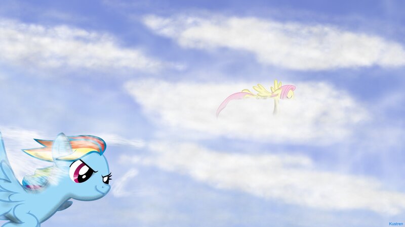 Two Ponies in Sky — Blue