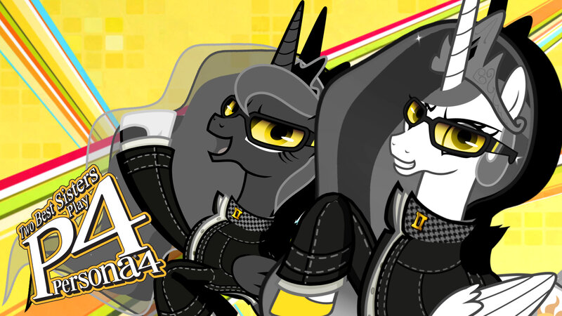 Two Ponies in Sunglasses