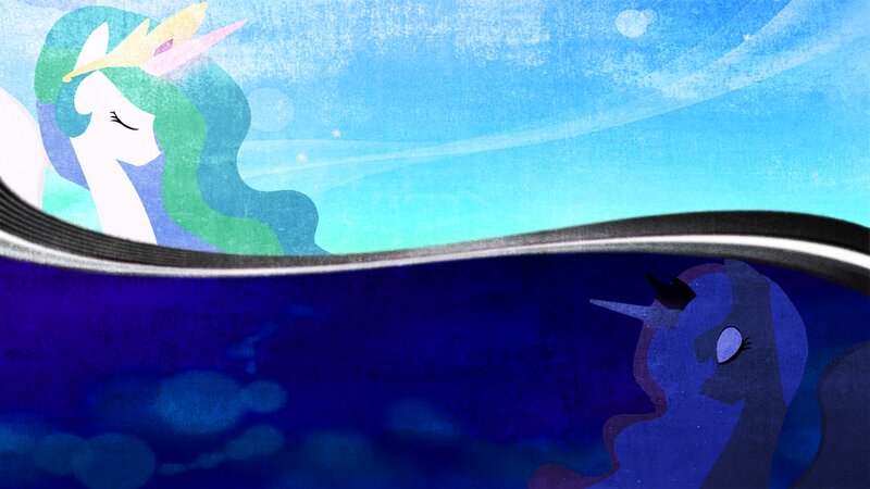 Two Ponies in Water