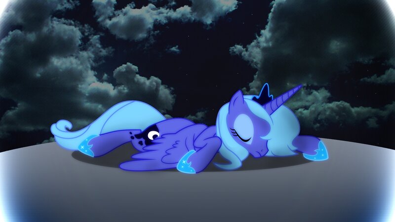 Two Ponies Sleeping