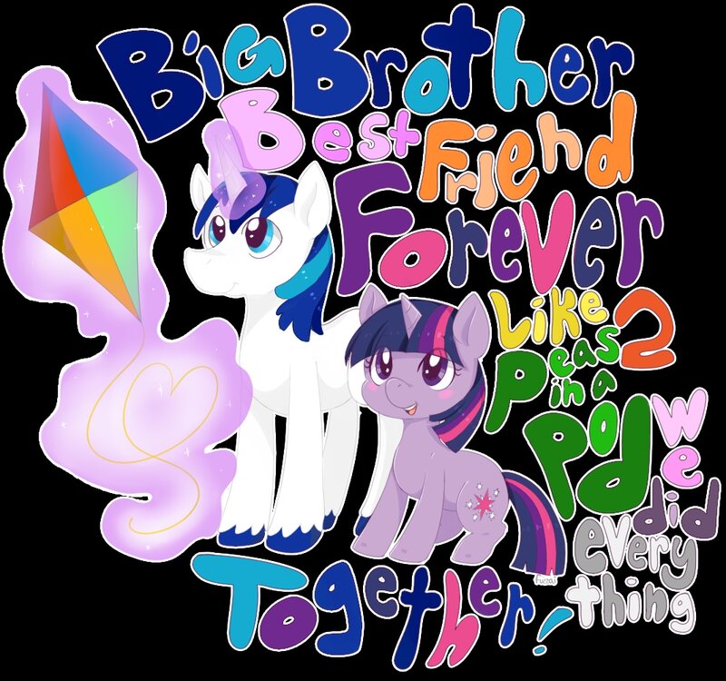 Two Ponies Standing Together