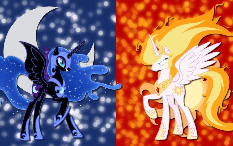 Two Ponies with Wings