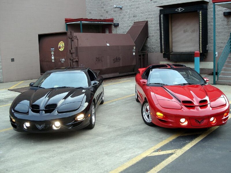 Two Pontiac Firebirds