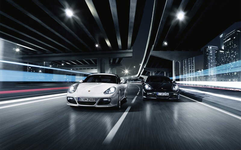 Two Porsche Cars — Black