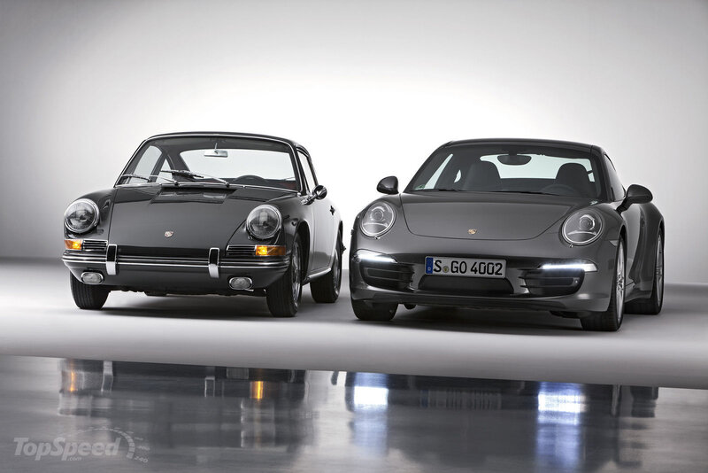 Two Porsche Cars — Gray, Dramatic