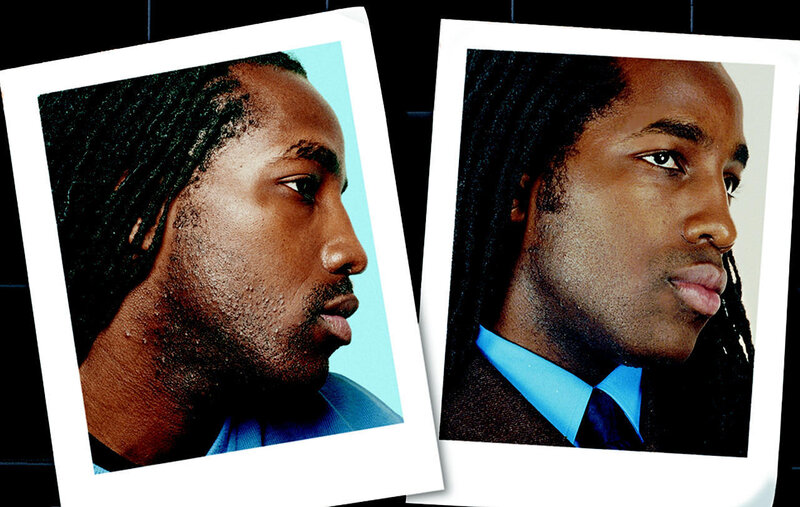 Two portraits of a man