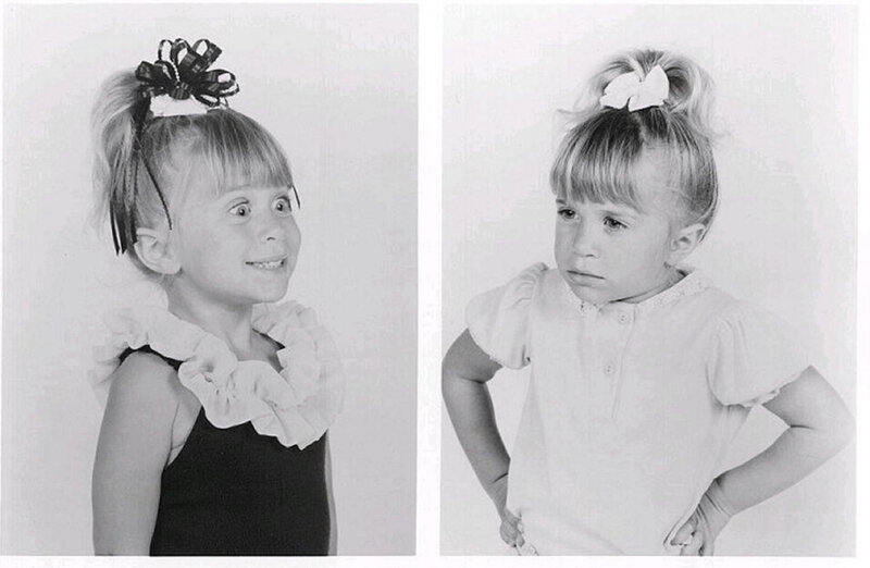 Two portraits of a young girl