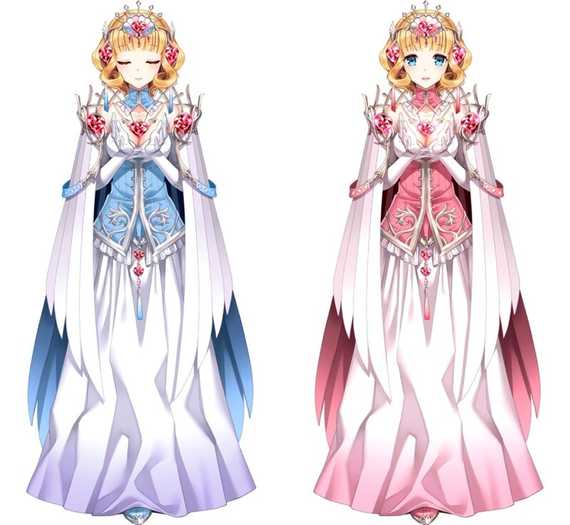 Two Princess Characters — White