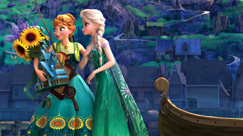 Two Princesses in Dresses — Green