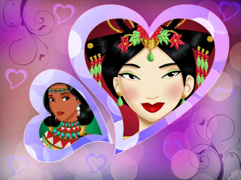 Two Princesses in Hearts — Purple