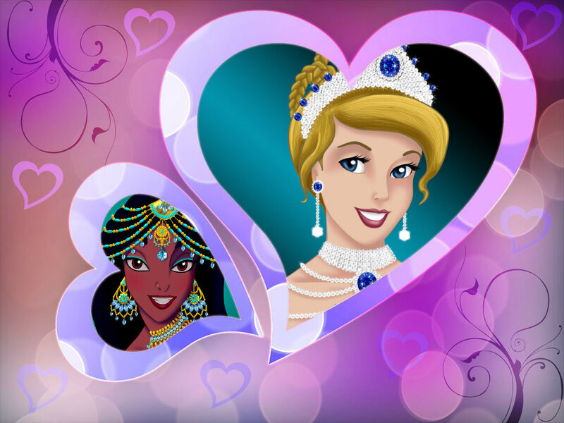 Two Princesses in Hearts