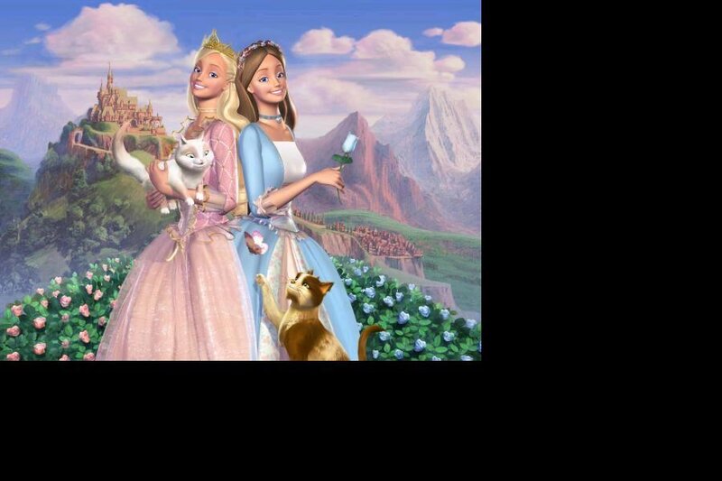 Two Princesses with Cats