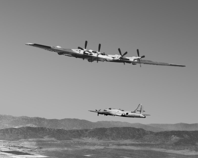 Two Propeller Planes — Black