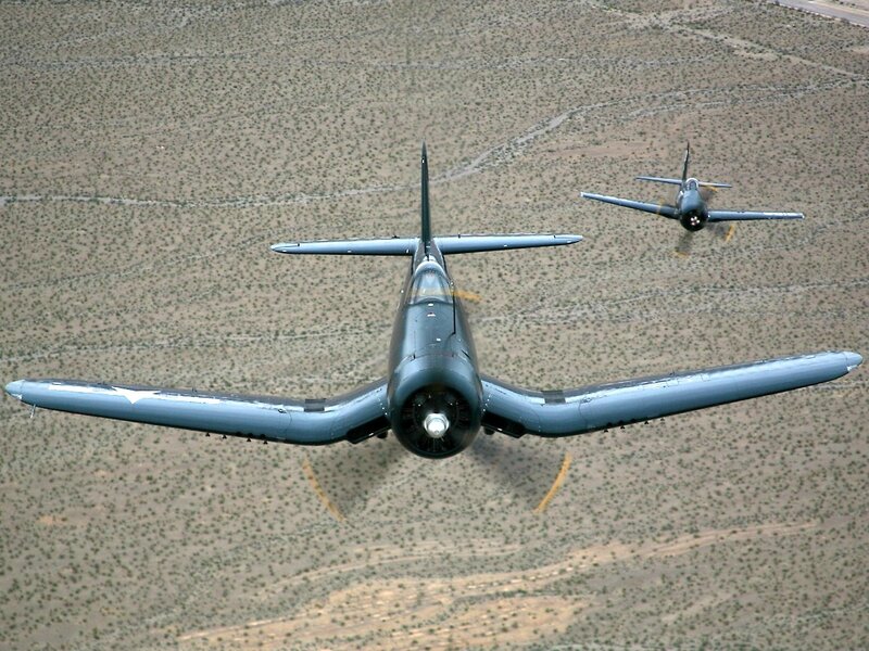 Two Propeller Planes