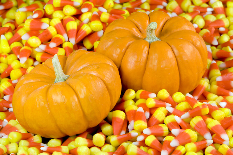 Two Pumpkins on Candy