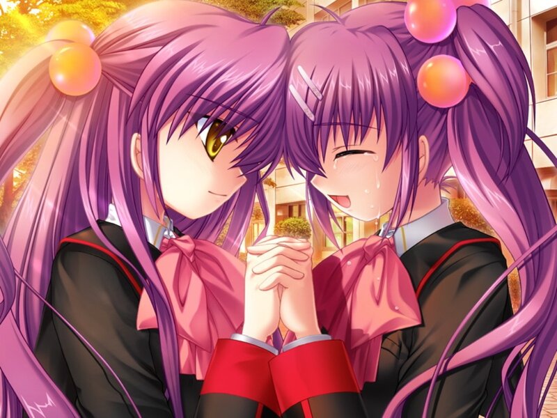 Two Purple-haired Girls — Purple