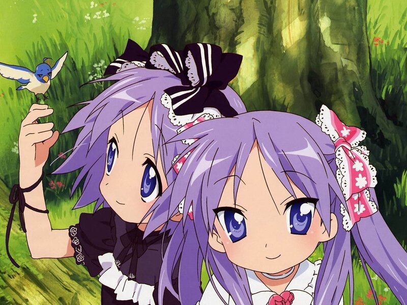 Two Purple-haired Girls
