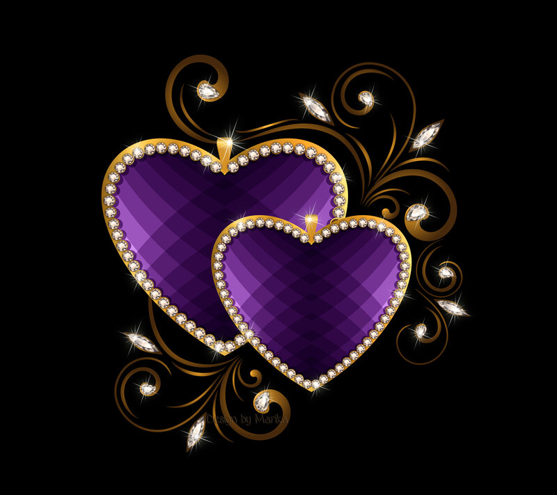 Two Purple Hearts — Luxurious