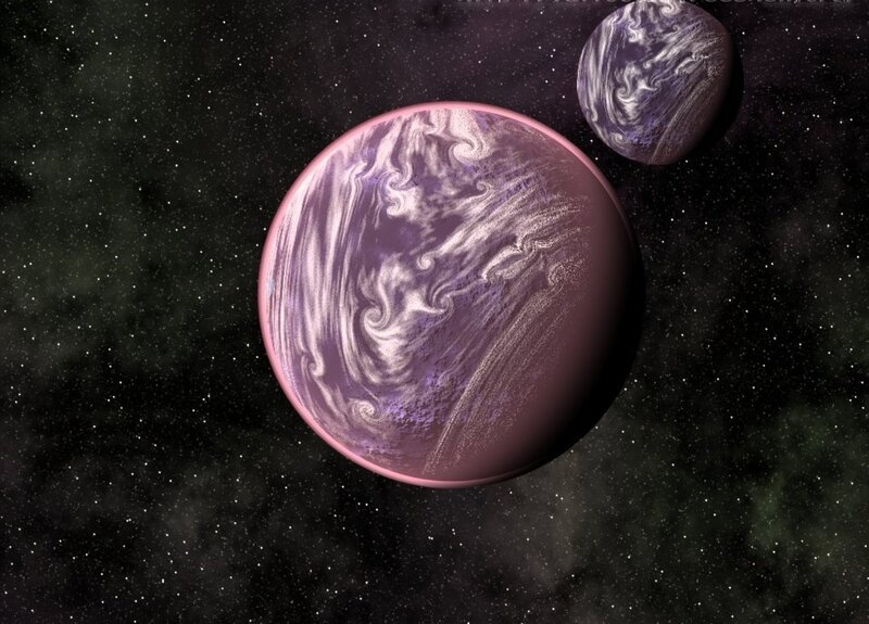 Two Purple Planets