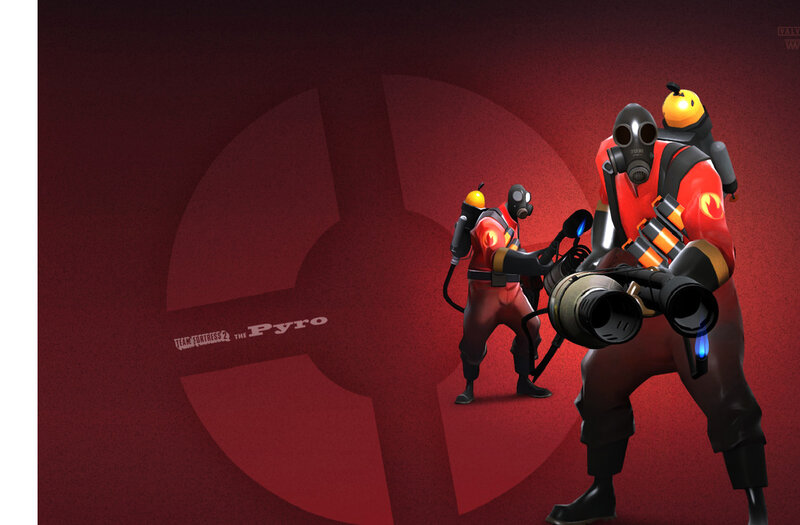 Two Pyro Characters — Red