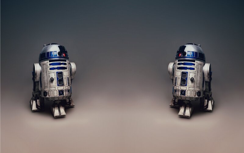 Two R2-d2 Droids